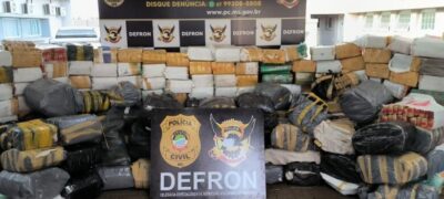 Polícia apreende mais de cinco toneladas de maconha na fronteira