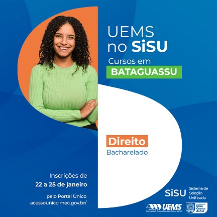 Sisu 2024: UEMS oferta 24 vagas para o curso de Direito em Bataguassu 