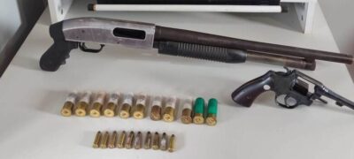 Duas armas são apreendidas pelo DOF e foragido recapturado