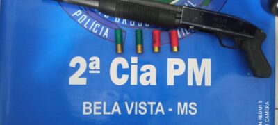 Polícia Militar em Bela Vista prende autor de posse irregular de arma de fogo