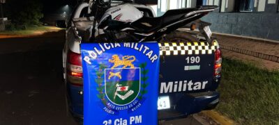 Polícia Militar em Bela Vista prende autor de furto e recupera motocicleta furtada