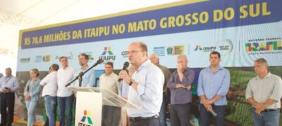 MS recebe R$ 22 milhões em máquinas de contrapartida com Itaipu Binacional