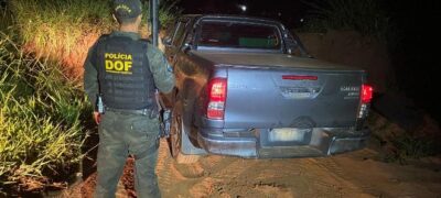 Toyota Hilux furtada em Santa Catarina é recuperada pelo DOF em Mundo Novo