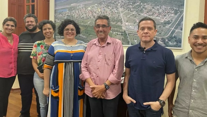 Prefeito Nelson Cintra se reúne com Diretor Geral da Fundação de Cultura MS, Carlos Heitor Santos Silva