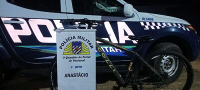 Polícia Militar age rapidamente para recuperar bicicleta furtada na área central de Anastácio