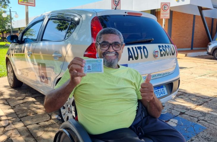 Habilitado pelo CNH MS Social, José agora sonha com carro adaptado para ter liberdade completa