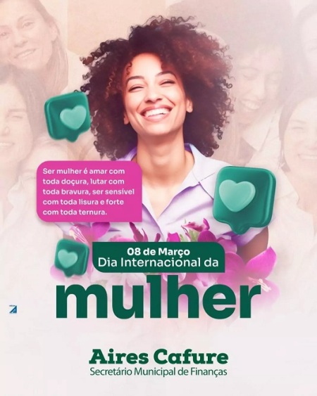 Secretário de Finanças em Bela Vista, Aires Cafure homenageia mulheres no 8 de março