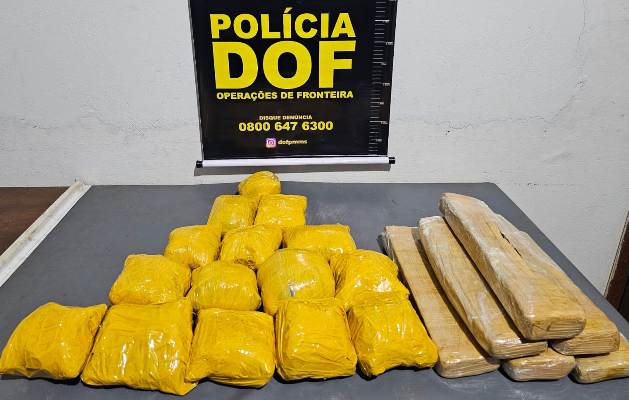 DOF apreende adolescente em Ponta Porã que levaria droga para Minas Gerais