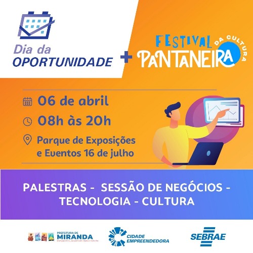 Com capacitações gratuitas, Dia da Oportunidade e Festival da Cultura Pantaneira são realizados em Miranda