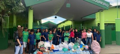 SOS Rio Grande do Sul: Rotary de Bela Vista recebe doações da escola Estadual Vera Guimarães Loureiro  