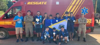 Seleção caracolense Sub 14 de Voleibol Masculino conquista segundo lugar nos Jogos Escolares de MS