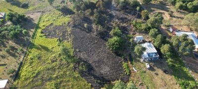 “Policia Militar Ambiental de Aquidauana autua morador por pratica de queima ao ar livre.”