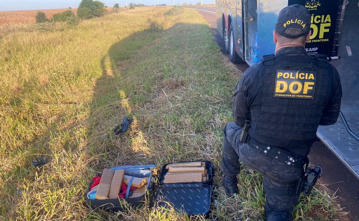 Passageira que seguia com maconha para Minas Gerais é presa pelo DOF na região de Amambai