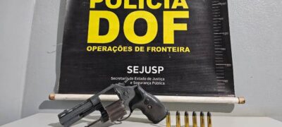 Homem com arma de fogo e munições ilegais é preso pelo DOF em Antônio João