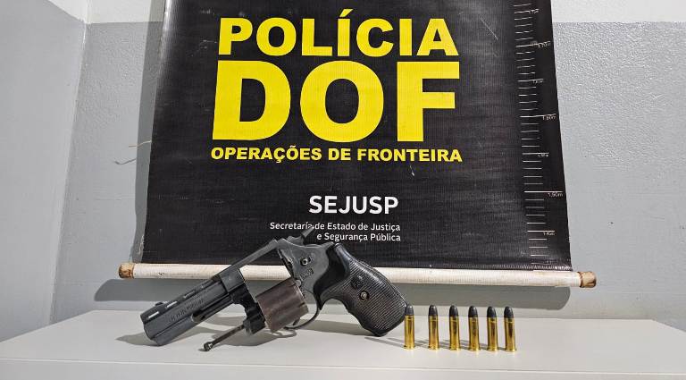 Homem com arma de fogo e munições ilegais é preso pelo DOF em Antônio João