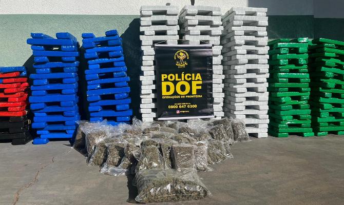 Homem que seguia com mais de 350 quilos de drogas para São Paulo é preso pelo DOF em Iguatemi