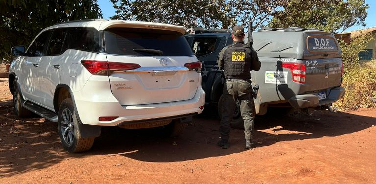 Camionete com registro criminal no Paraná é recuperada pelo DOF próximo ao Paraguai