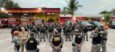 Reforço completo: mais uma equipe da Força Nacional chega ao Pantanal para ajudar no combate aos incêndios