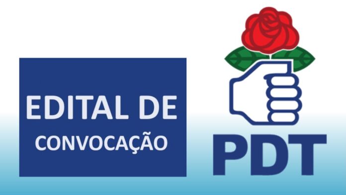 Edital de Convocação de Convenção PDT de Antônio João