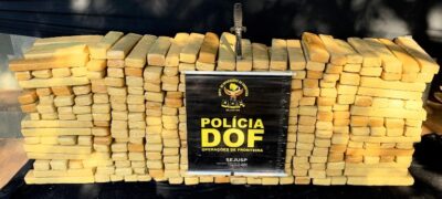 Veículo roubado no Rio de Janeiro é recuperado pelo DOF, em Ponta Porã, com mais de 350 quilos de maconha