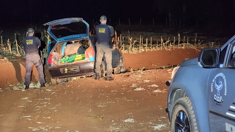 Casal que seguia para Campo Grande com mais de 230 quilos de maconha é preso pelo DOF em Maracaju