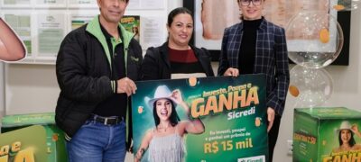 Associada de Dourados é a ganhadora do prêmio de R$ 15 mil da promoção Investe, Poupa e Ganha do Sicredi