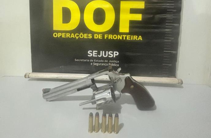 Homem é preso pelo DOF com arma de fogo e munições ilegais em Vista Alegre