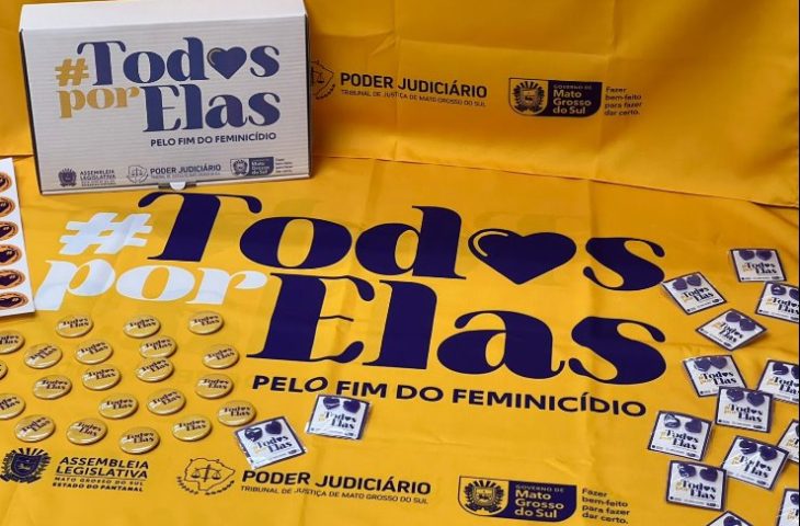 Campanha #TodosPorElas une Governo, Alems e TJ contra o Feminicídio