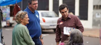 Beto Pereira e Eduardo Riedel estabelecerão parcerias para melhorar estruturas das feiras livres em visita ao Guanandi