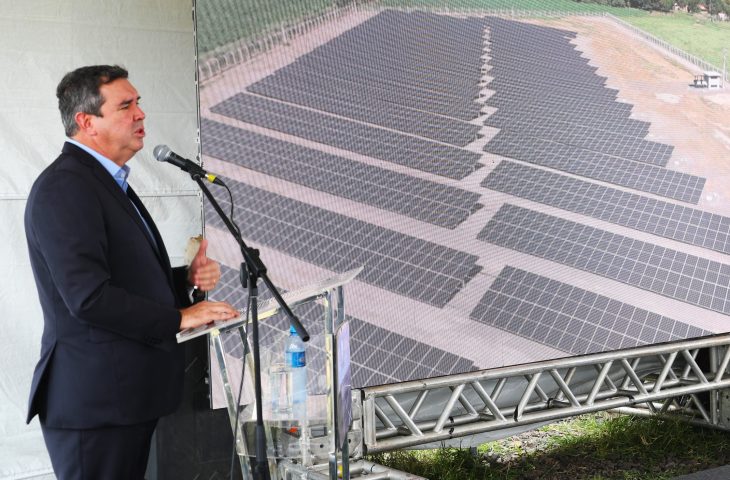 Nova usina fotovoltaica na Capital contribui com a política estadual de energia limpa e renovável