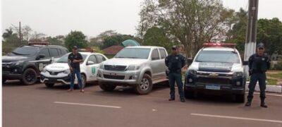 Ação entre Policia Militar, Policia Civil e a investigação Criminal do Paraguai recupera camionete roubada em Bela Vista