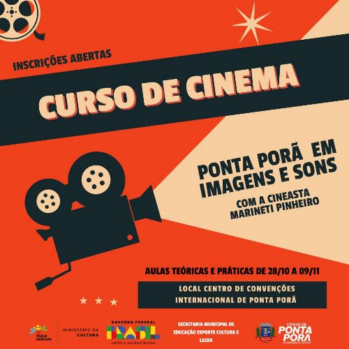 Curso de Cinema em Ponta Porã recebe inscrições 