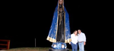 Empresário Bela-vistense homenageia Nossa Senhora Aparecida com imagem de quatro metros