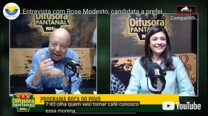 Rose participa de rodada de entrevista e reforça seu compromisso com a mudança