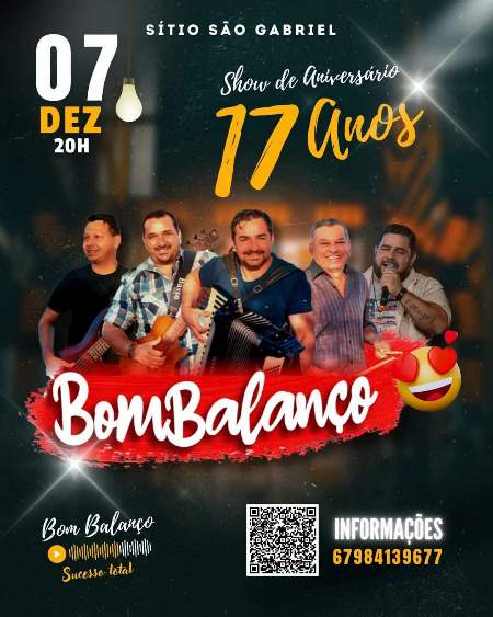 Grupo Bom Balanço prepara mega baile para comemorar aniversário de 17 anos em dezembro