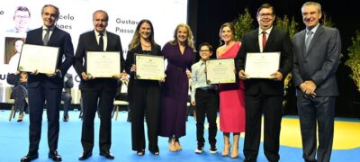 Paulo Corrêa homenageia personalidades que contribuem para o desenvolvimento de MS