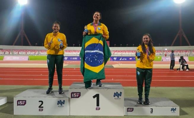 Paratleta do Sprint Social conquista 3 medalhas em campeonato mundial escolar no Bahrein