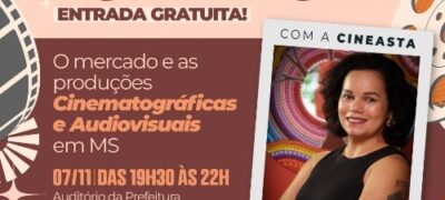 Cineasta ministra aula gratuita em Ponta Porã