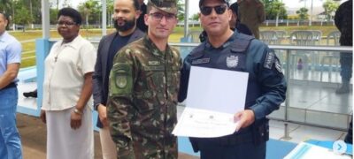 Comandante do 11º BPM é homenageado em formatura na 4ª Cia e CMB Mec