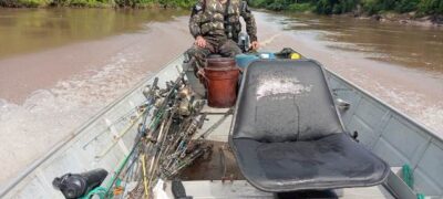 Operação Piracema: PMA de Aquidauana flagra dois homens em atividade de pesca no período de defeso