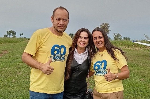 Vereadora Meire Leite celebra os 60 anos de Caracol e recepciona autoridades durante festividades