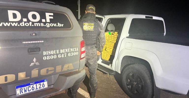 DOF apreende adolescente com mais de 800 quilos de droga em Ponta Porã
