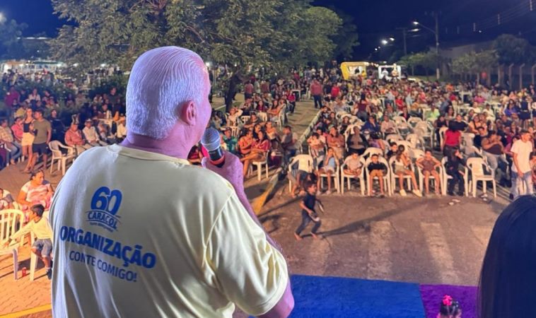 Prefeito Neco Pagliosa comemora sucesso da programação dos 60 anos de Caracol