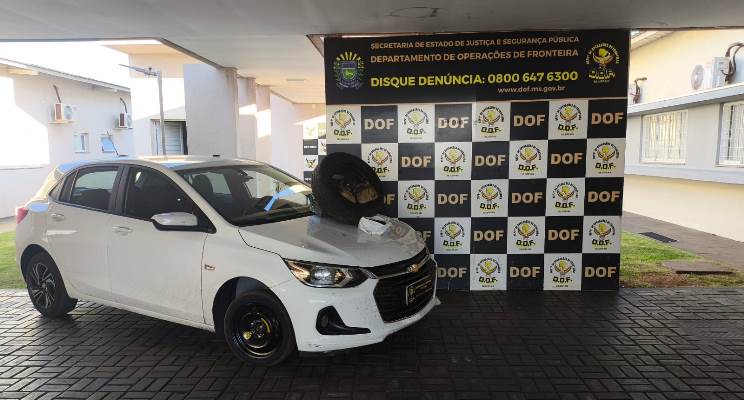DOF prende homem em Dourados transportando droga em pneu