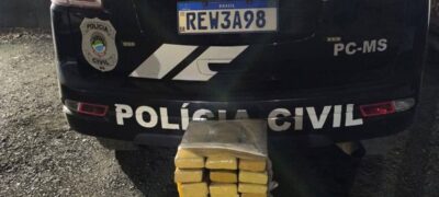 Polícia Civil de Bela Vista apreende 40 quilos de  maconha