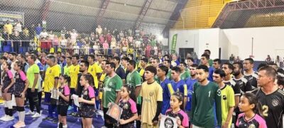 Reforma do Ginásio Primeiro de Maio em Caracol é inaugurada com grande público