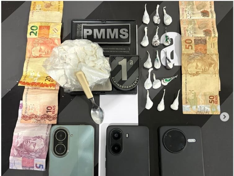 1ª CIPM realiza duas prisões por tráfico de drogas em Bonito