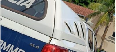 Suspeito de tentativa de furto e localizado escondido em residência e encaminhado a delegacia