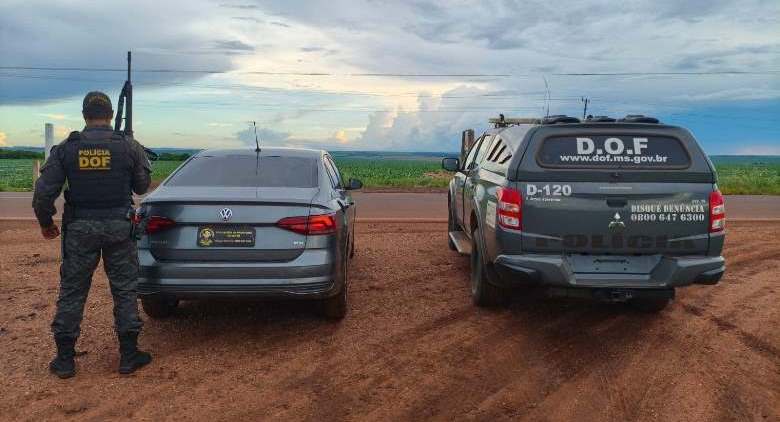 Mulher é presa pelo DOF com carro adulterado em Ponta Porã