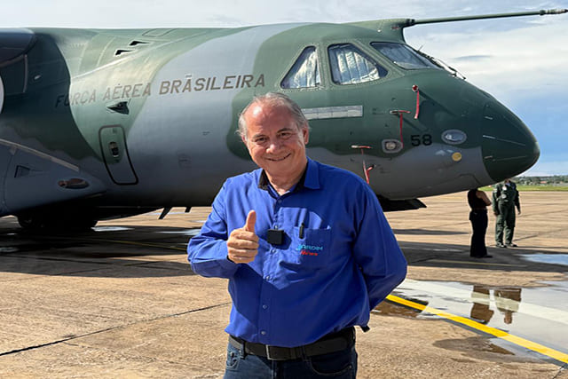 Jornalista de Jardim participa de exercício internacional da Força Aérea Brasileira
